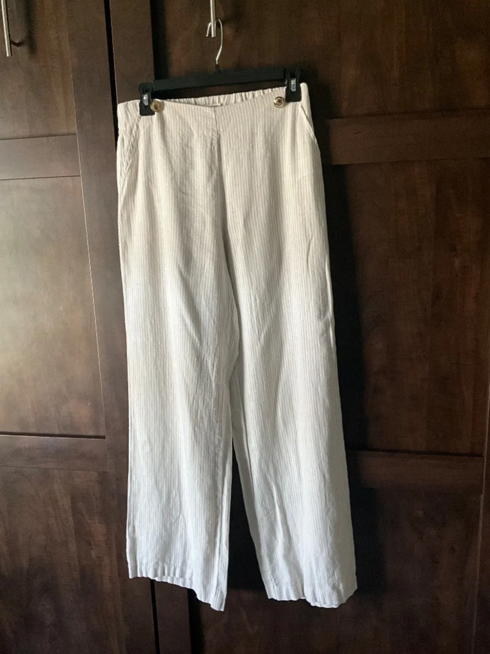 Michael Kors Linen Wide-Leg Pants
